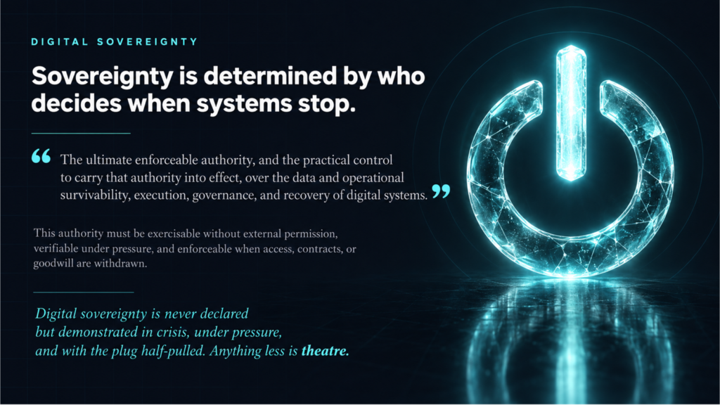 Definition of Digital Sovereignty