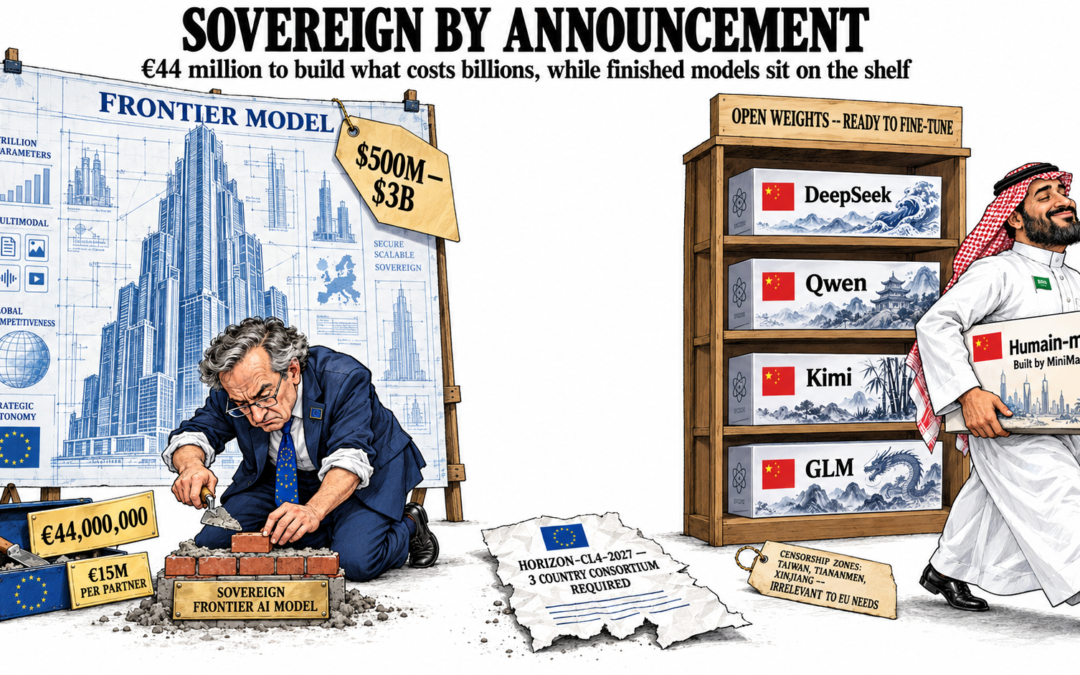 The EU just committed €44 million to build a “sovereign frontier AI model” from scratch.