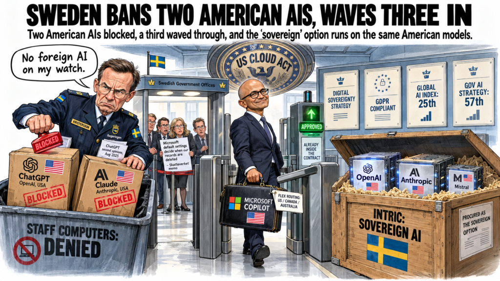 Sweden Bans Three American AIs, Waves Three In Sweden Bans Three American AIs, Waves Three In